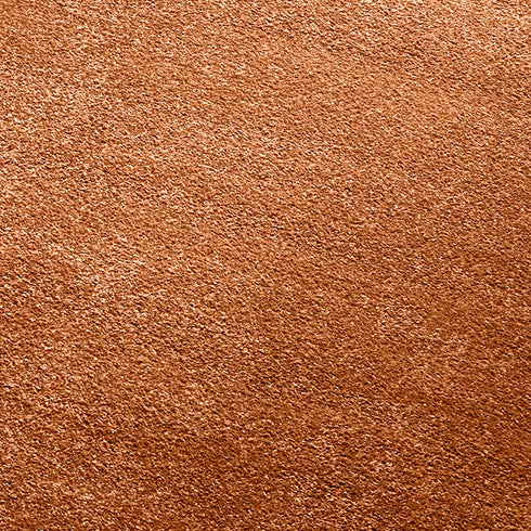 Kurzflor Teppich Designer | Flauschiger Flachflor fürs Wohnzimmer, Esszimmer, Schlafzimmer oder Kinderzimmer | Terra Kupfer